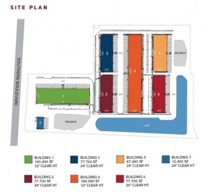Site plan of Liberty Airport Center